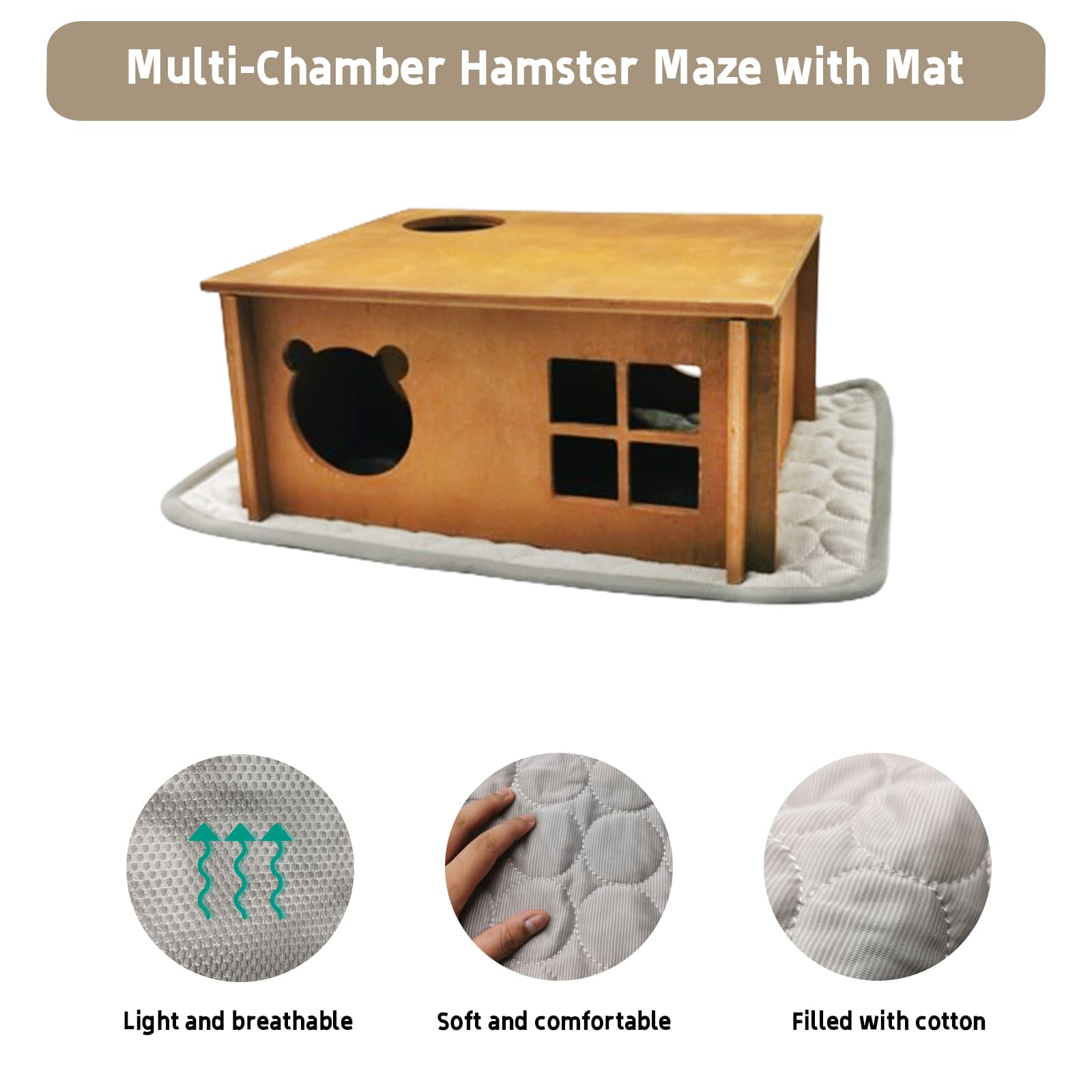 Kemirgen Labirent Seti Ahşap